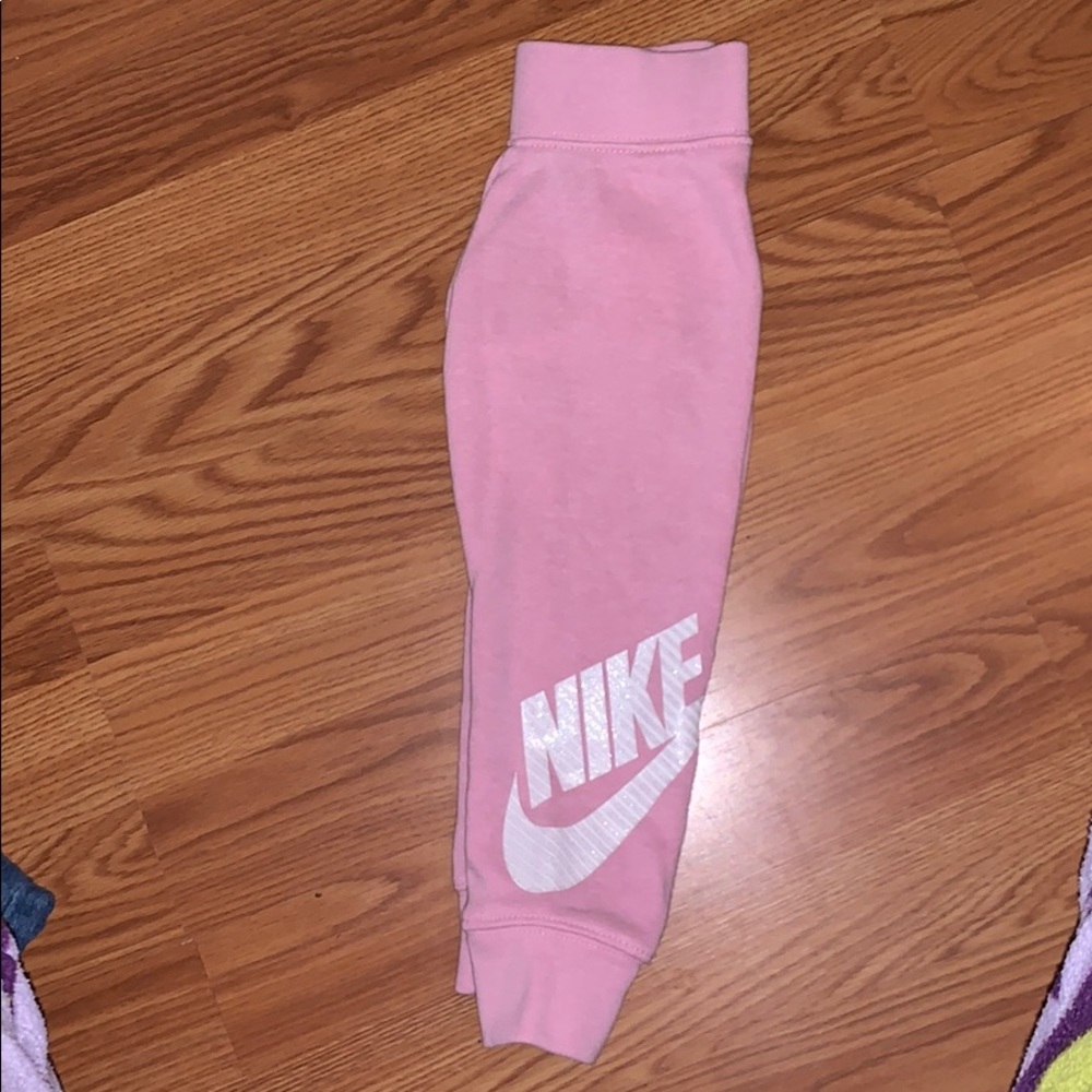 Pink nike joggers